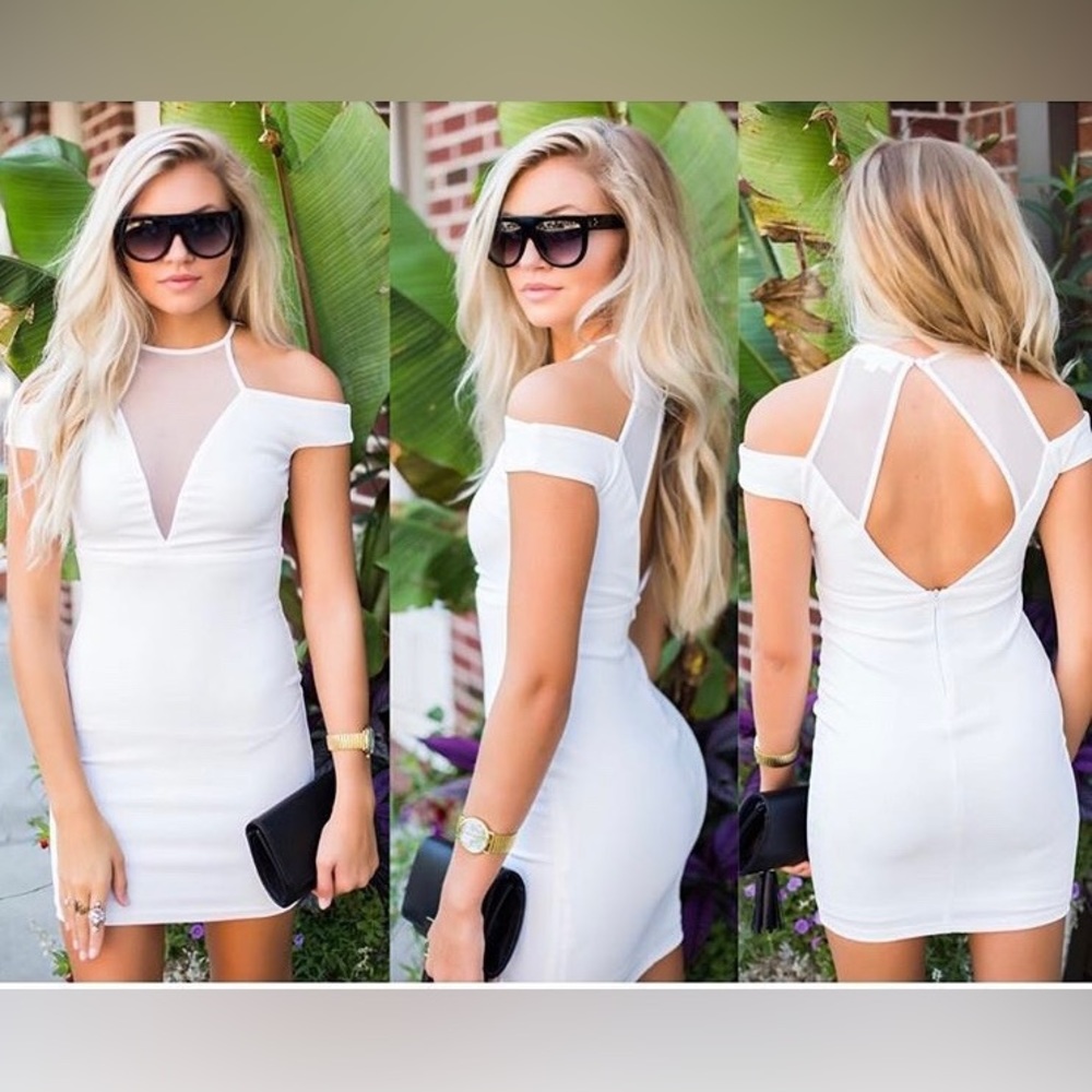 Mini White Botique Dress by L’ATISTE